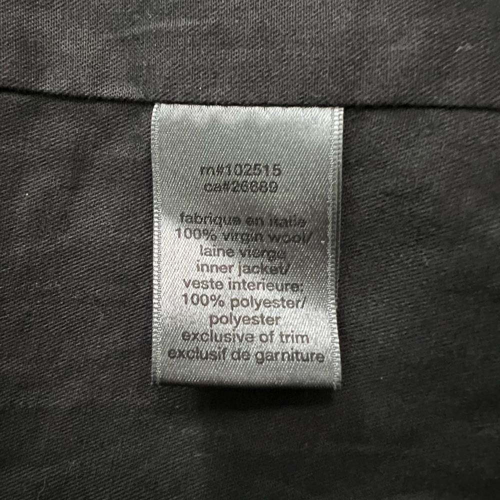 John Varvatos Black Virgin Wool Italian Coat - Men’s US 42 / EU 52 - Picture 15 of 16